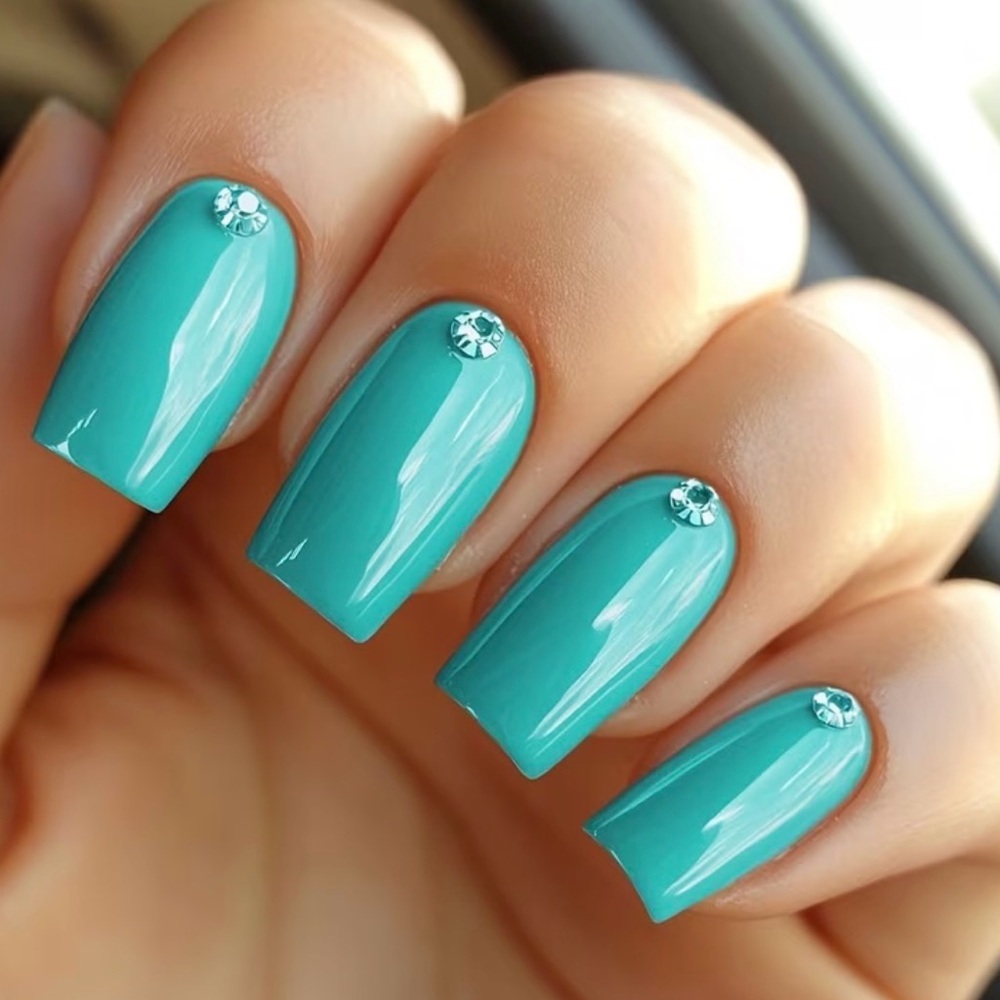 New Love The Color Aqua blue Quick drying nail polish